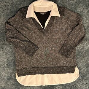 Shirt/lurex sweater
